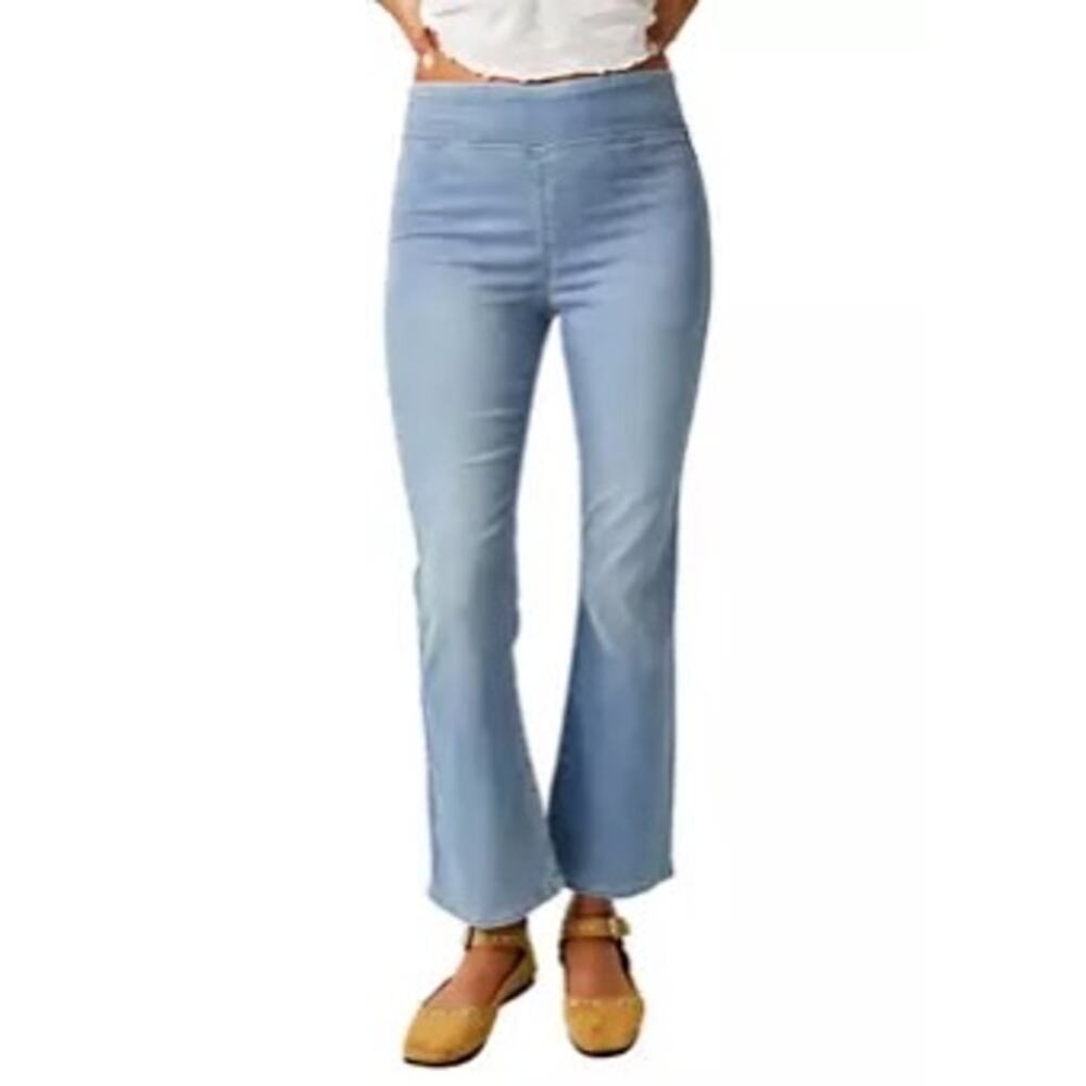 We The Free In My Feelings Cropped Slim Flare Stretch Pull On Jeans Medium